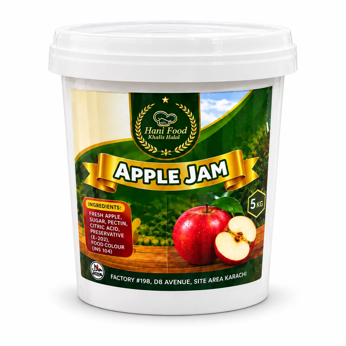 Hani Foods Apple Jam – 5kg - Image 2