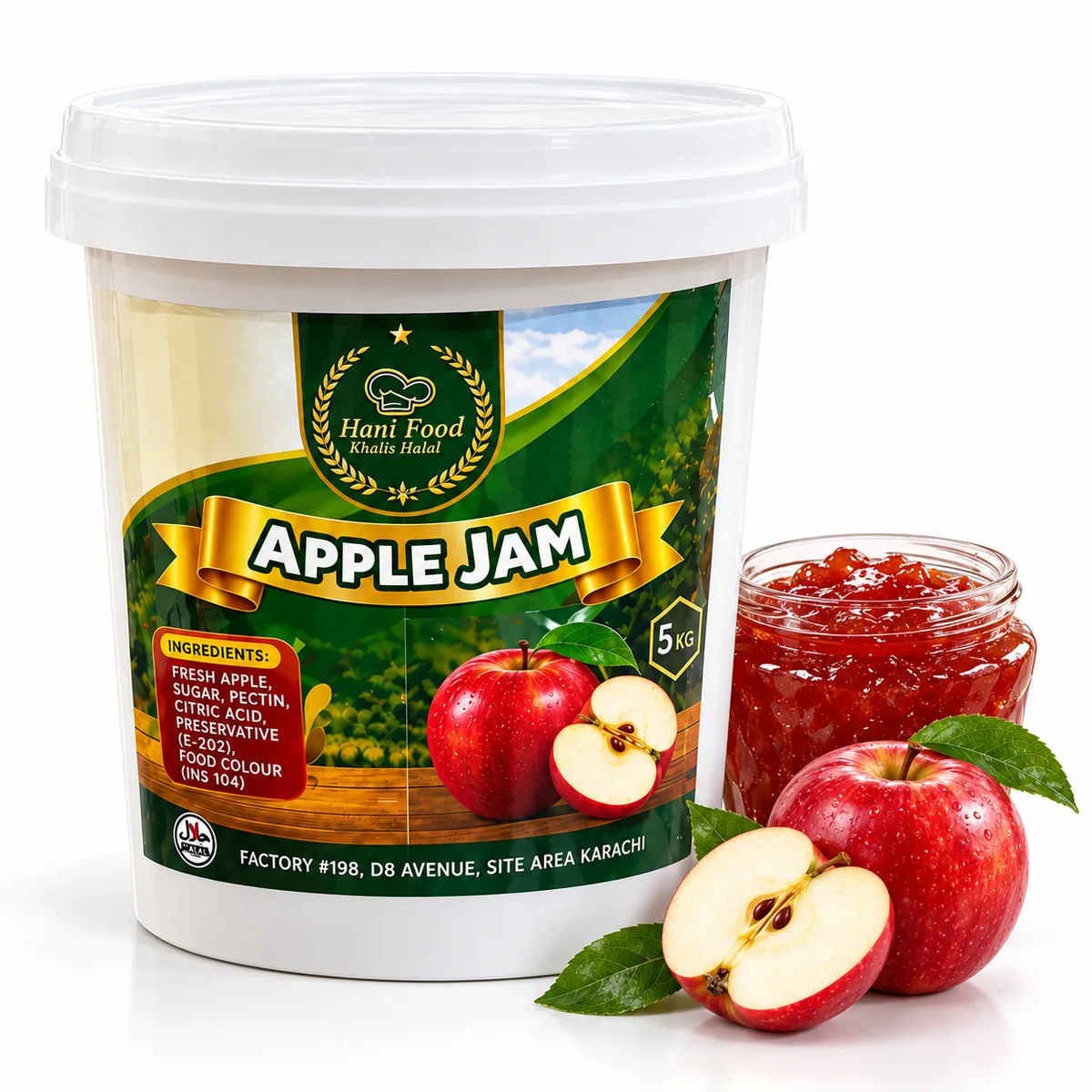 Hani Foods Apple Jam – 5kg - Image 4