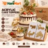 Acrylic Cake Toppers – Thank You / Love / One
