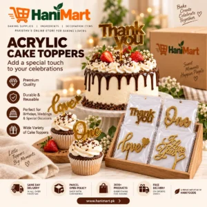 Acrylic Cake Toppers – Thank You / Love / One