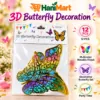 3D Butterfly Decoration – Multicolor, 12 pcs