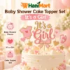 Baby Shower Cake Topper Set – It's a Girl