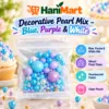 Decorative Pearl Mix – Blue, Purple & White - Hero