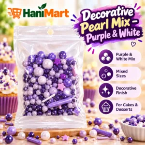 Decorative Pearl Mix – Purple & White - Hero